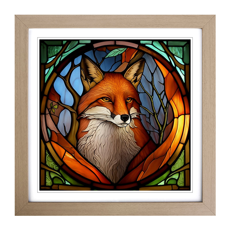 Single Picture Frame Print on Wood, Oak