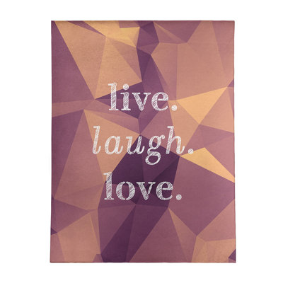 Tapis en poly-chenille en poly-citation live gemme love