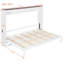 Grand lit escamotable mural et USB, blanc-1061639368