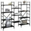 Aadrian 136.5cm H x 160cm W Steel Etagere Bookcase-2100616573
