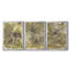 Eco Print I - ensemble de 3 peintures sur toile encadrées-549644692-549644696