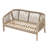 Outdoor Garden 2-person Sofa With Cushions-125995576