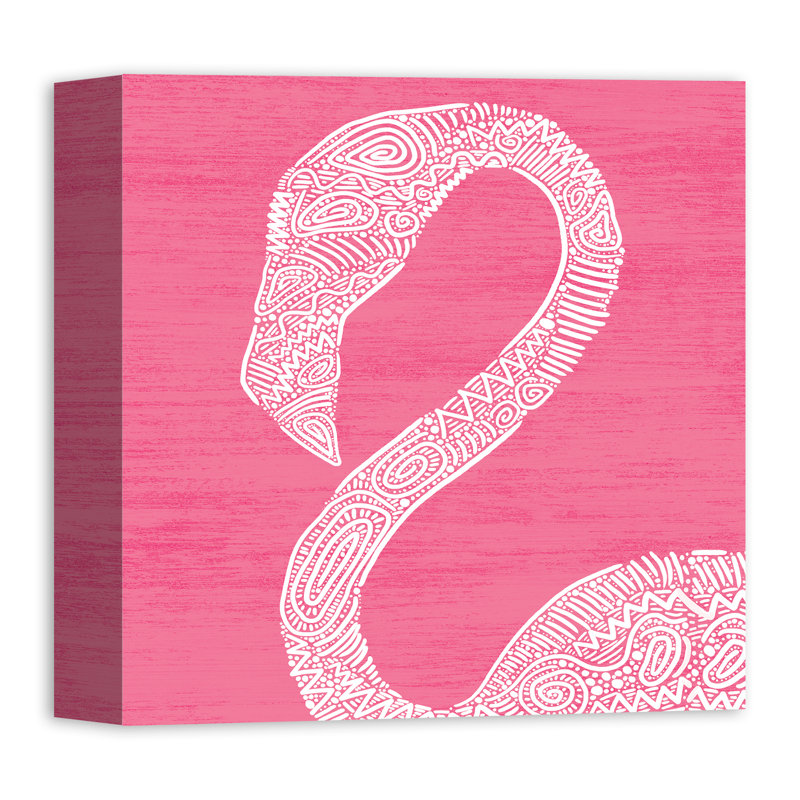 " Pink Flamingo ", 36" H x 36" W