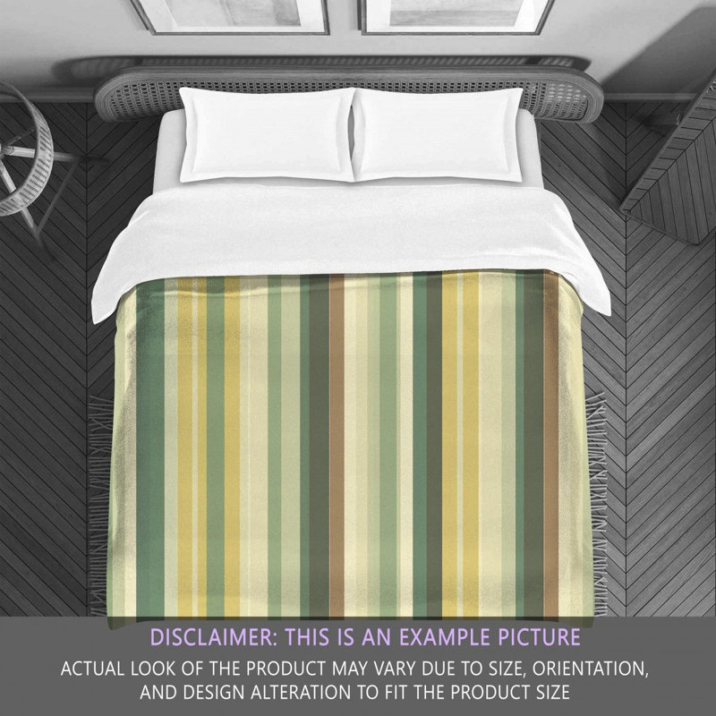 Vertical Striped Bedding, King Comforter