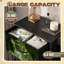 Commode pour la chambre à coucher avec 4 tiroirs de rangement, paysage, paysage, chutes d'été, cascade, commode dans la jungle, commode en acier avec cadre de placard