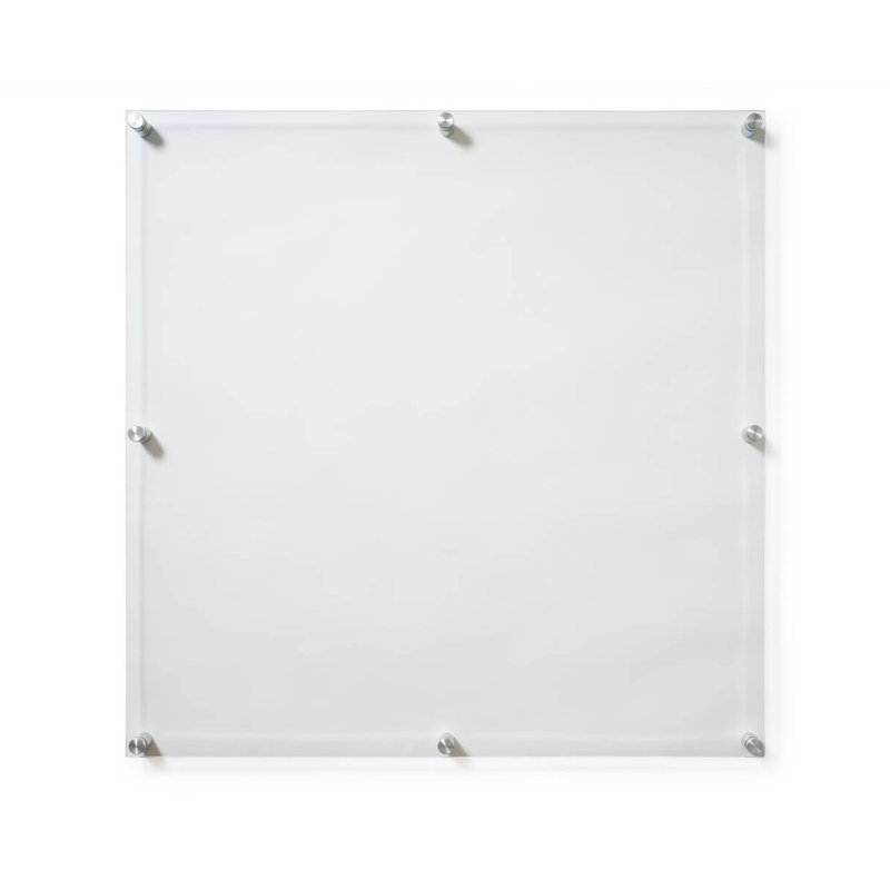 Double Panel Acrylic Picture Frame, Silver, 40" H x 40" W