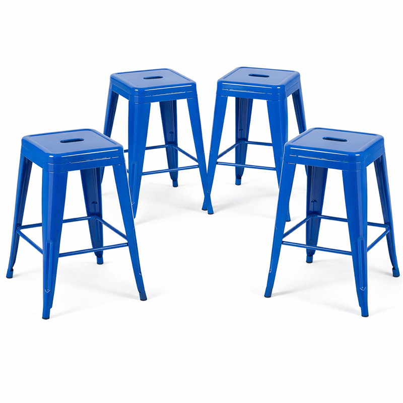 24 Inch Counter Height Stool(Only Dining Chairs), Bleu, Tabouret de comptoir (siège d'une hauteur de 24 p