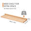 Everlyse Wood Floating Shelf