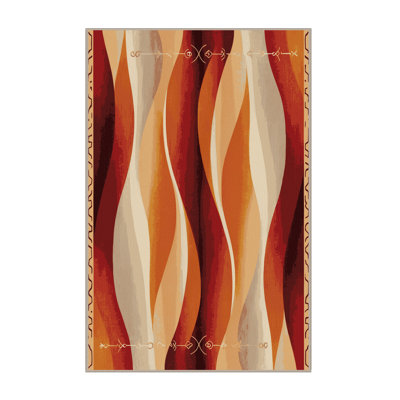 Crimson Veil Rug