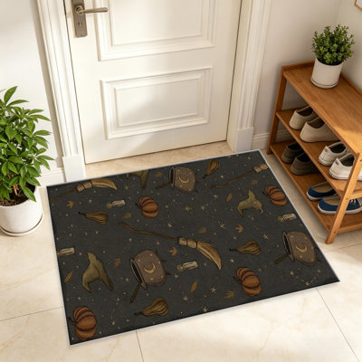 Tapis chauds de style sorcière, doux et confortables, convenant à toutes les saisons, faciles à entretenir, tapis de sol intérieur lavable à la machine, ferme sous la table convenant à la chambre à coucher, à la salle à manger, au bureau, au patio, au balcon, à la maison
