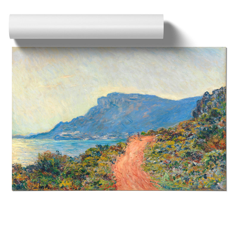 La Corniche Near Monaco by Claude Monet - Unframed Painting, 30cm H x 42cm W x 0.1cm D