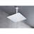 Stainless Steel Water Saving Shower Head - High , Self-Cleaning, Bathroom, 12X12 In, White Bathroom With And Feature-126673658