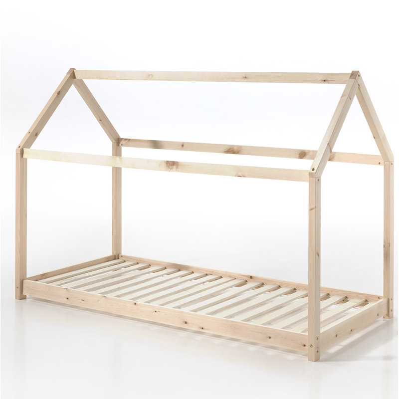 House Bed Shelley, Beige, European Single (90 x 200cm)