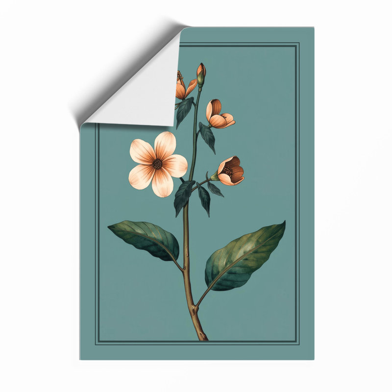 Flowering Study Botanical - Print, Unframed, A2 - 59.4 x 42.0 cm