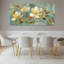 Ensemble de 3 tableaux muraux sur toile tendue représentant des fleurs de magnolia-2078096505