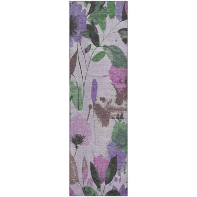 Premium Machine Washable Harjo AMF1549 Floral Rug