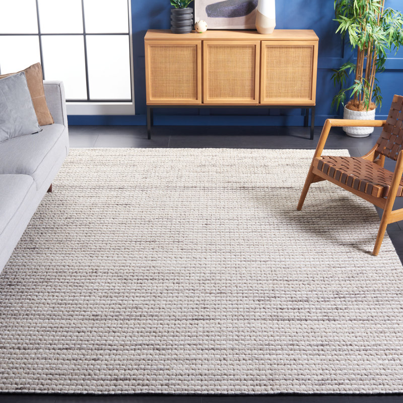 Wynne Hand Woven Wool Striped Rug, Rectangle 8' x 10'