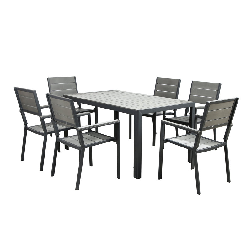 Bailyn Rectangular 6 - Person 150cm Long Dining Set