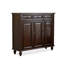 Banc de rangement en bois massif pour chaussures noir
