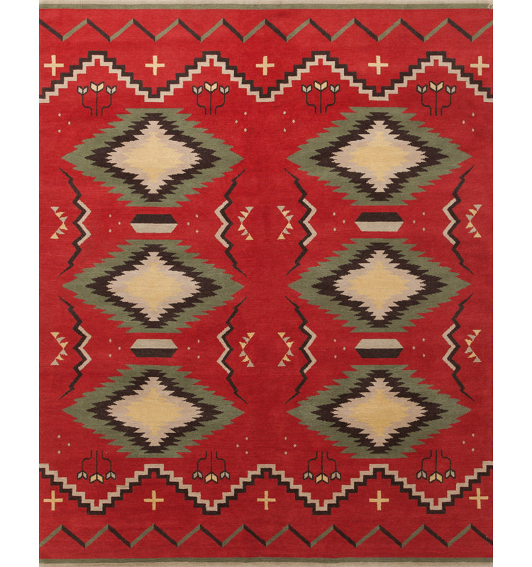 Mesa Wool Southwestern Area Rug, Rectangle 10' x 14'