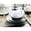 Nordic Cool Black Piece Stoneware Dinnerware Set - Service for 4
