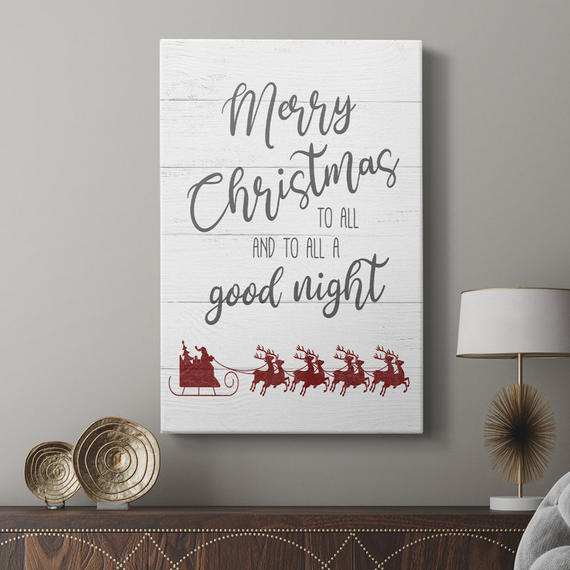 Goodnight Sleigh - galerie sur mesure, H 12 po x l 8 po