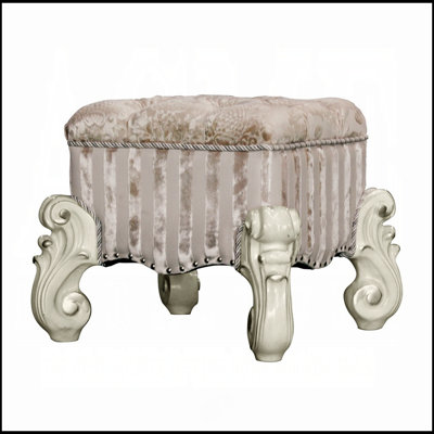 Tabouret de coiffeuse avec garniture cloutée