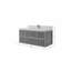 Ensemble de meuble-lavabo simple 48 po avec plateau en quartz Nedjalka