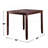 5 Piece Counter Height Dining Set In Dark Brown