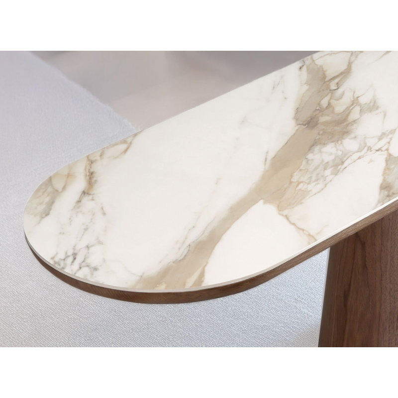 45cm Marble Top Console Table