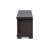 Baxton Studio Viveka Grey Brown TV Stand with Glass Doors for TVs up to 75 Inches 20.48"H