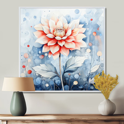 Bloom Of Dahlias Wisdom In Winter I - Dahlia Canvas Print