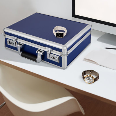 18-Grid Aluminum Alloy Watch Storage Box
