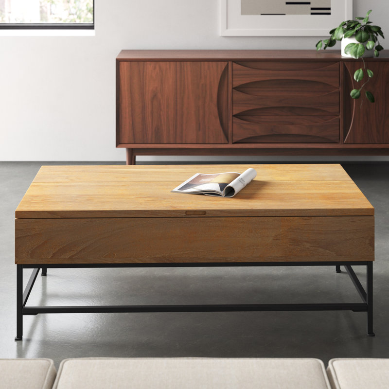 Billie-Mae Solid Wood Top Coffee Table