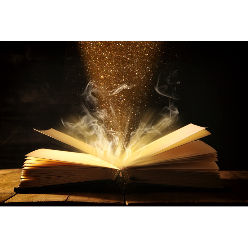 Antique Book by Tomertu - Wrapped Canvas Print, 61cm H x 91cm W x 3.8cm D