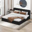 Très grande base de lit Cloud, lit tapissier en molleton avec tête de lit épaisse et moelleuse, lit moderne tapissier-123066069