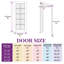 Porte intérieure en verre massif apprêté à 28 portes en verre clair 28 po x 80 po H 28 po x 80 po-115238435