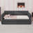 Platform Bed With Upholstered Design And Trundle Bed-1477757379