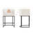 Upholstered Counter Stool with Metal Frame-1944829442