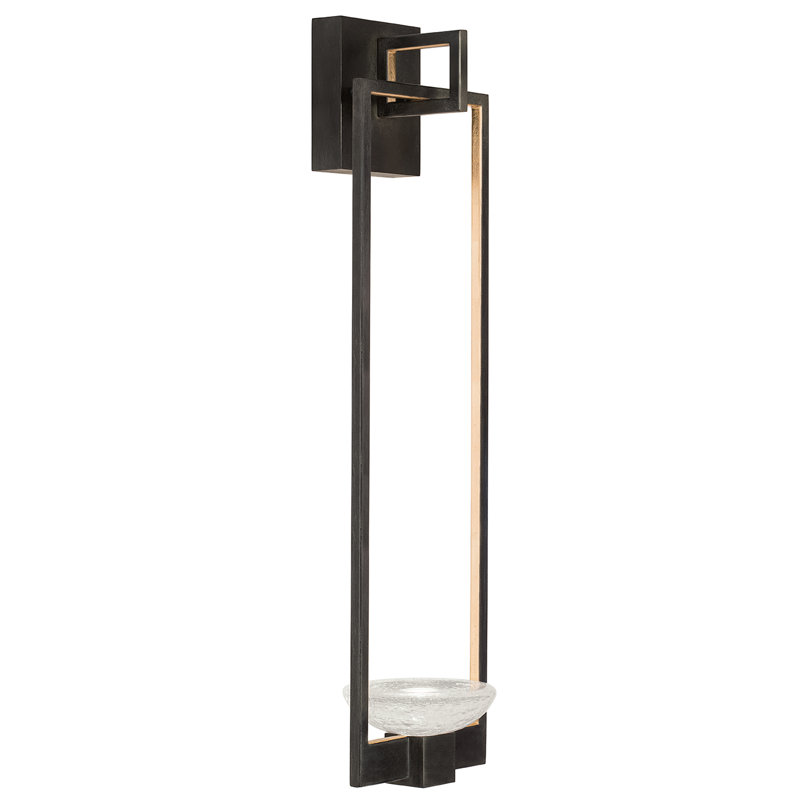 Delphi LED Candle Wall Light, Black