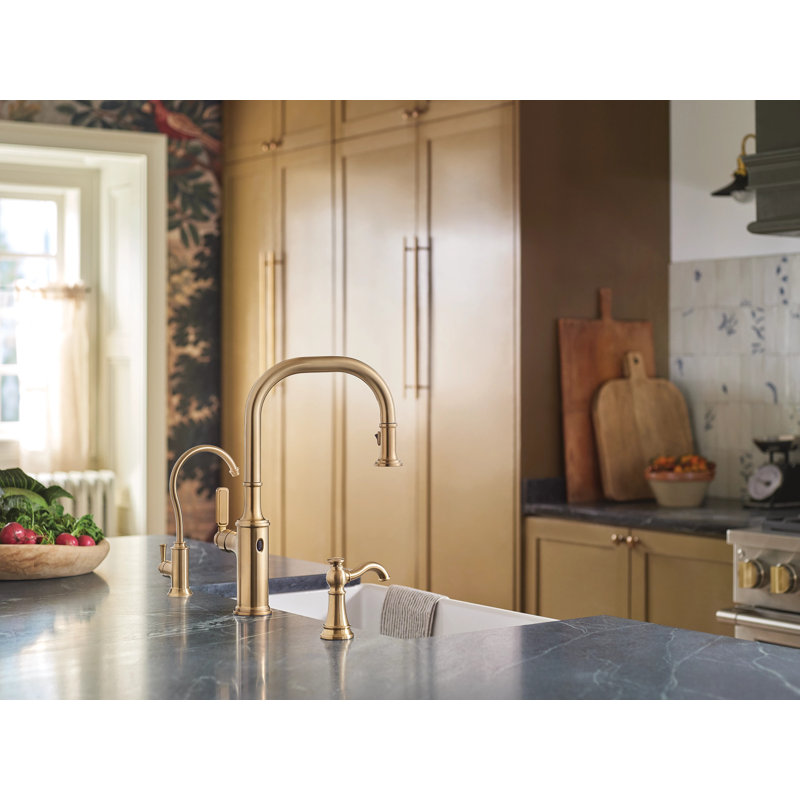Sip Single Hole Cold Water Dispenser, Brushed Gold