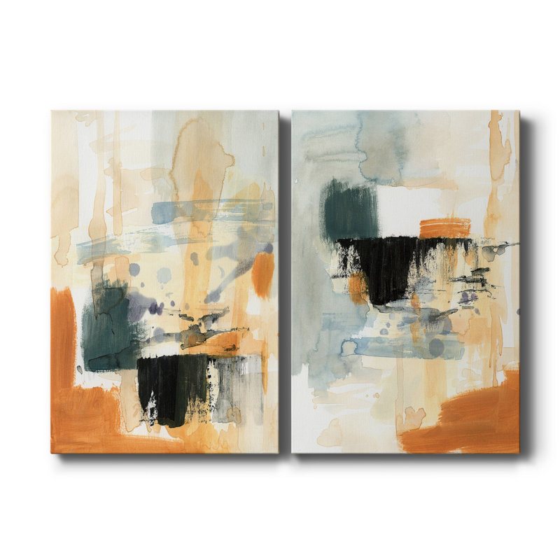 " Seria III " 2 - Pieces Painting Print, 36" H x 48" W x 1" D