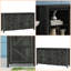 Buffet gris foncé patiné avec portes de grange coulissantes, buffet de cuisine 60 po-1973502153