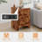 Nightstand With Charging Station, Farmhouse End Table-1597379606