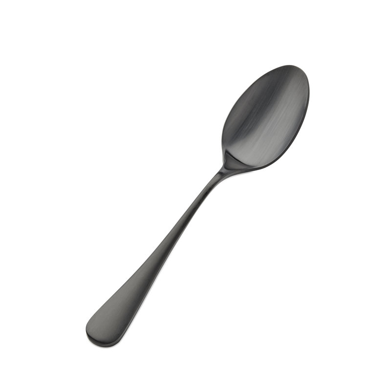 Como Stainless Steel Dinner Spoon, Black Matte