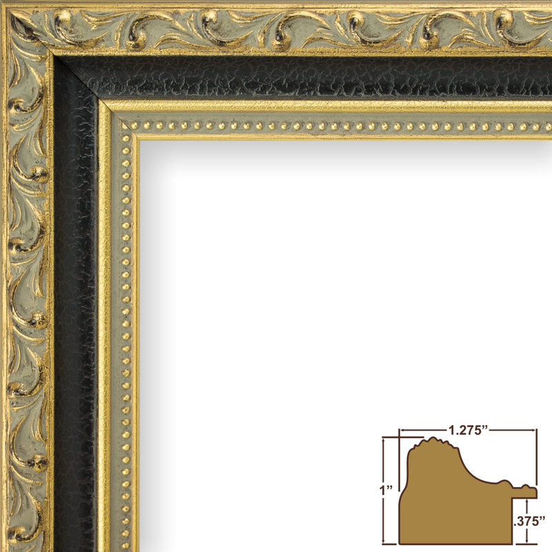 Cadre photo orné de 1,28 po de largeur, 12 po x 12 po