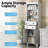  72''H Freestanding Bathroom Cabinet Wood Bathroom Storage Cabinet With 3 Adjustable Shelves & 2 Drawers-586078506