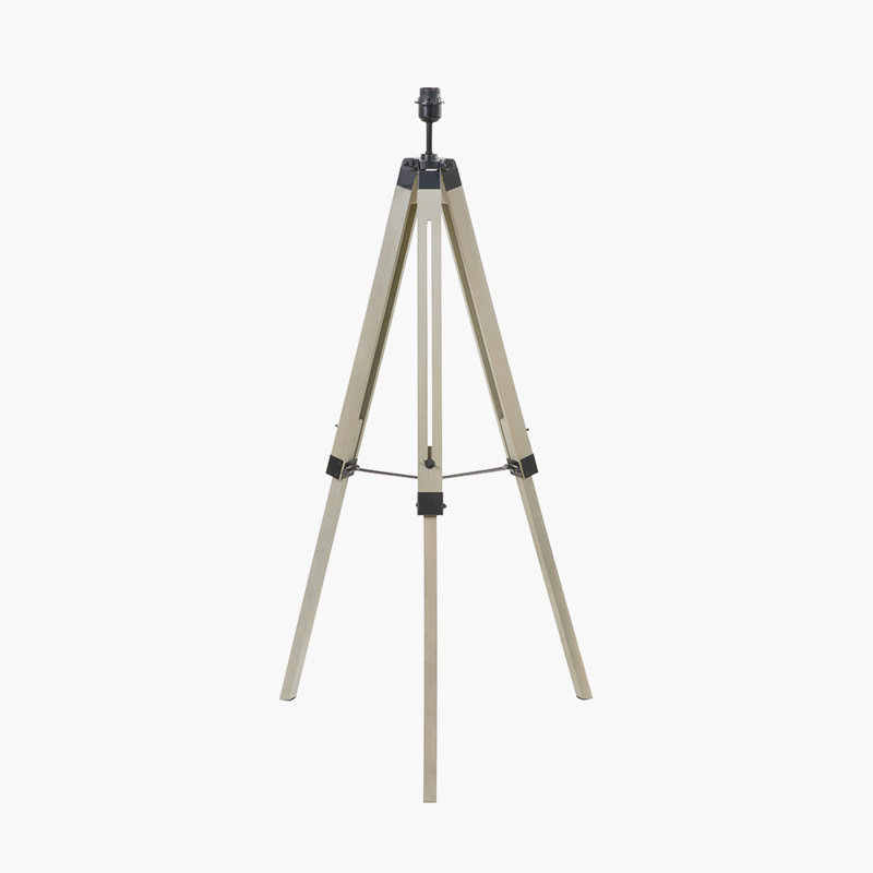 Baudemont 145cm Tripod Floor Lamp, Distressed Oak