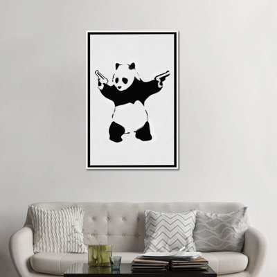 Panda avec des fusils - impression