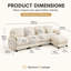 Canapé modulaire en chenille 4 places Sarvis-694939475
